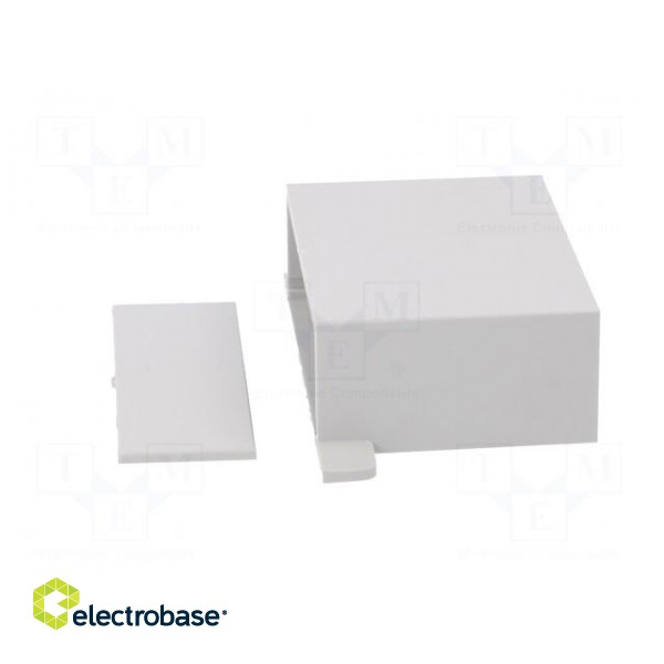 Enclosure: with panel | with fixing lugs | X: 70mm | Y: 50mm | Z: 25mm image 3