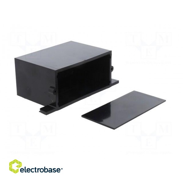 Enclosure: with panel | with fixing lugs | X: 70mm | Y: 50mm | Z: 34mm image 8