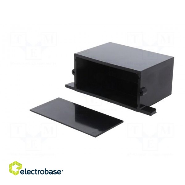 Enclosure: with panel | with fixing lugs | X: 70mm | Y: 50mm | Z: 34mm image 2