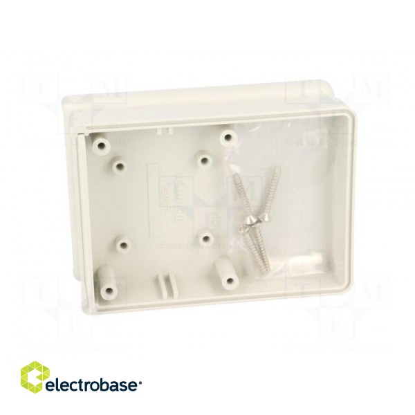 Enclosure: with panel | with flap on baterries | 1593 | X: 66mm | ABS image 3