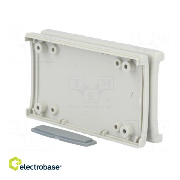 Enclosure: with panel | X: 50mm | Y: 90mm | Z: 16mm | ABS | light grey image 8