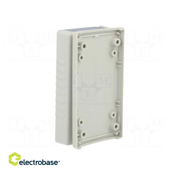 Enclosure: with panel | X: 50mm | Y: 90mm | Z: 24mm | ABS | light grey image 4