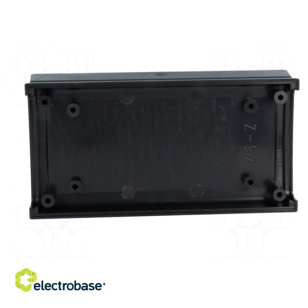Enclosure: with panel | X: 60mm | Y: 120mm | Z: 31mm | ABS | black | IP54 image 3