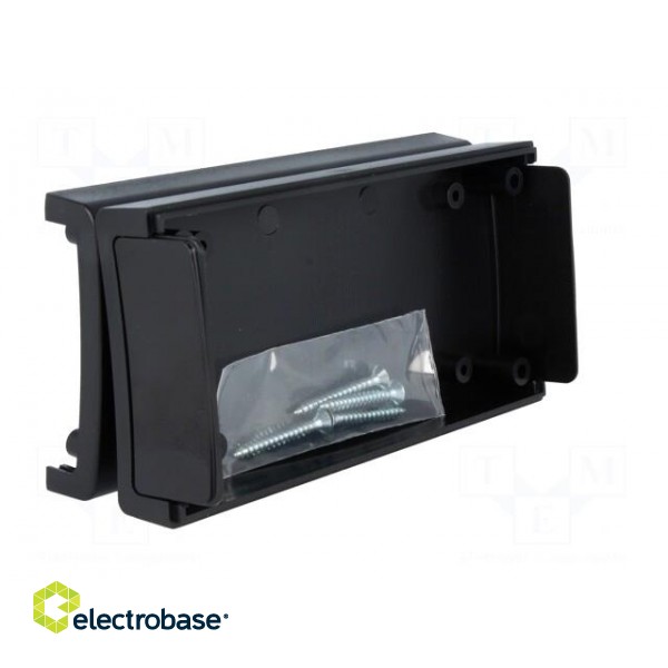 Enclosure: with panel | X: 60mm | Y: 120mm | Z: 31mm | ABS | black | IP54 image 6