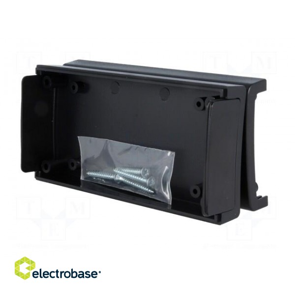 Enclosure: with panel | X: 60mm | Y: 120mm | Z: 31mm | ABS | black | IP54 image 8