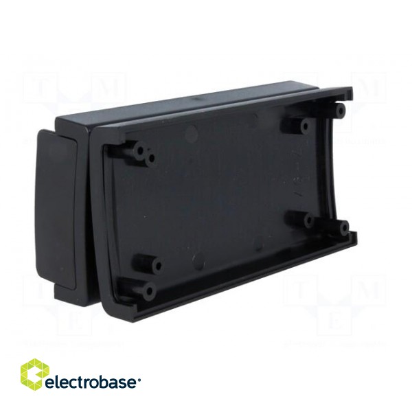 Enclosure: with panel | X: 60mm | Y: 120mm | Z: 31mm | ABS | black | IP54 image 2