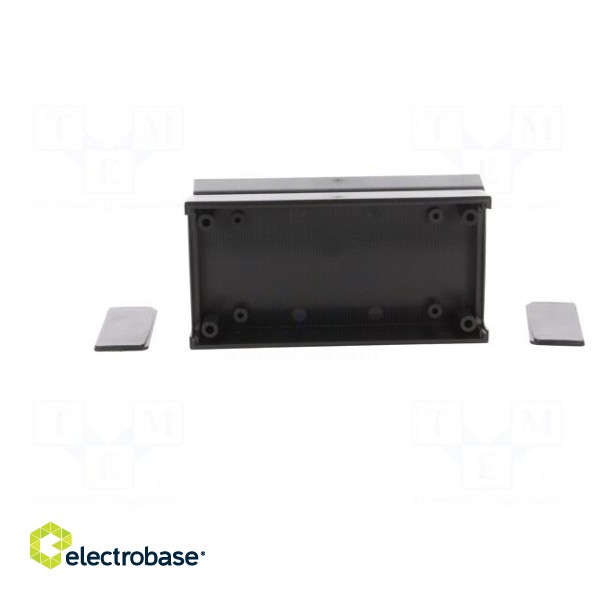 Enclosure: with panel | X: 60mm | Y: 120mm | Z: 40mm | ABS | black | IP53 image 3
