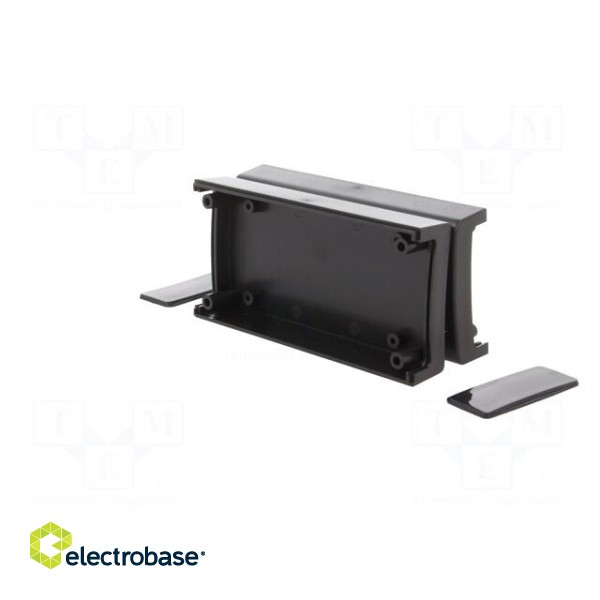 Enclosure: with panel | X: 60mm | Y: 120mm | Z: 40mm | ABS | black | IP53 image 4
