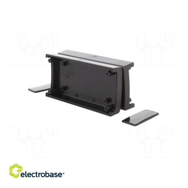 Enclosure: with panel | X: 60mm | Y: 120mm | Z: 40mm | ABS | black | IP53 image 8