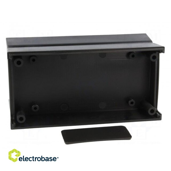 Enclosure: with panel | X: 60mm | Y: 120mm | Z: 51mm | ABS | black | IP53 image 3
