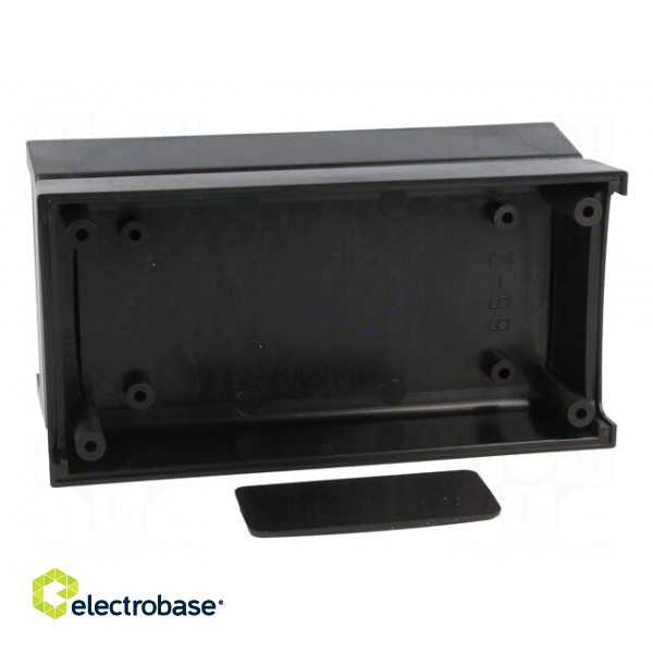 Enclosure: with panel | X: 60mm | Y: 120mm | Z: 51mm | ABS | black | IP53 paveikslėlis 7