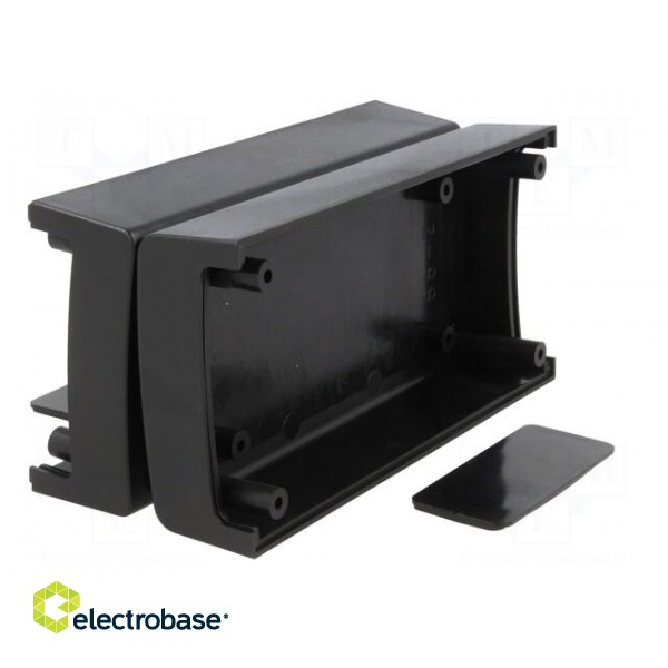 Enclosure: with panel | X: 60mm | Y: 120mm | Z: 51mm | ABS | black | IP53 image 6
