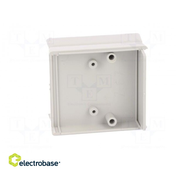 Enclosure: with panel | X: 62mm | Y: 69mm | Z: 30mm | ABS | grey image 3