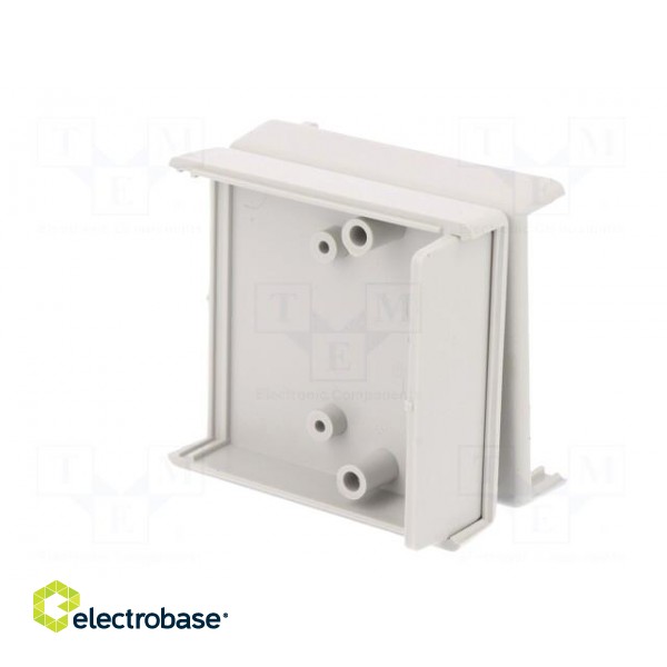 Enclosure: with panel | X: 62mm | Y: 69mm | Z: 30mm | ABS | grey image 4