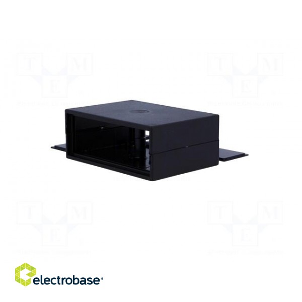 Enclosure: with panel | X: 64.5mm | Y: 89.2mm | Z: 35.8mm | ABS | black фото 5