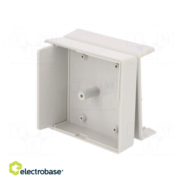 Enclosure: with panel | X: 67mm | Y: 74mm | Z: 36mm | ABS | grey image 5