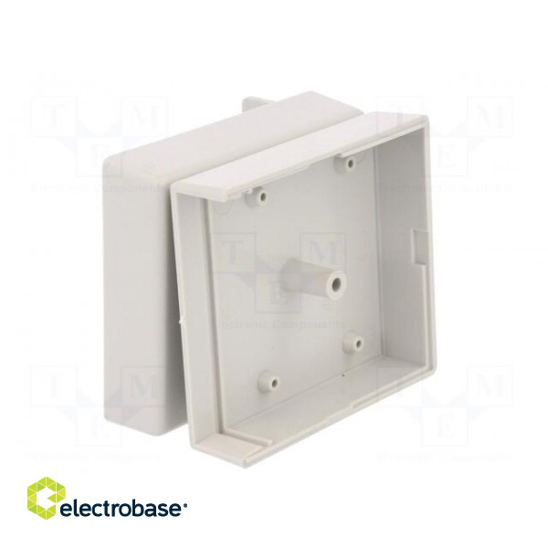 Enclosure: with panel | X: 67mm | Y: 74mm | Z: 36mm | ABS | grey image 7