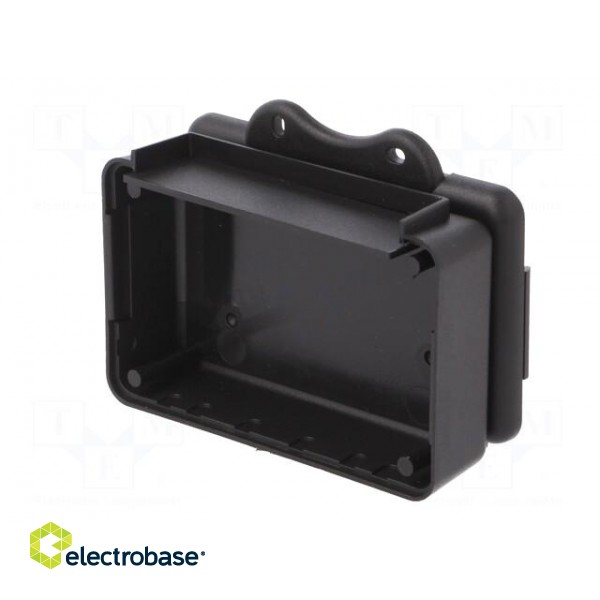 Enclosure: with panel | X: 85mm | Y: 56mm | Z: 28mm | ABS | black image 4