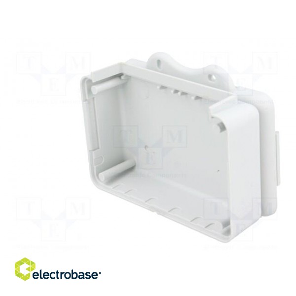 Enclosure: with panel | X: 85mm | Y: 56mm | Z: 28mm | ABS | grey image 5