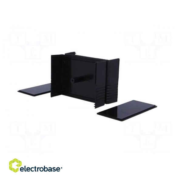 Enclosure: with panel | X: 89mm | Y: 64mm | Z: 47mm | ABS | black image 6