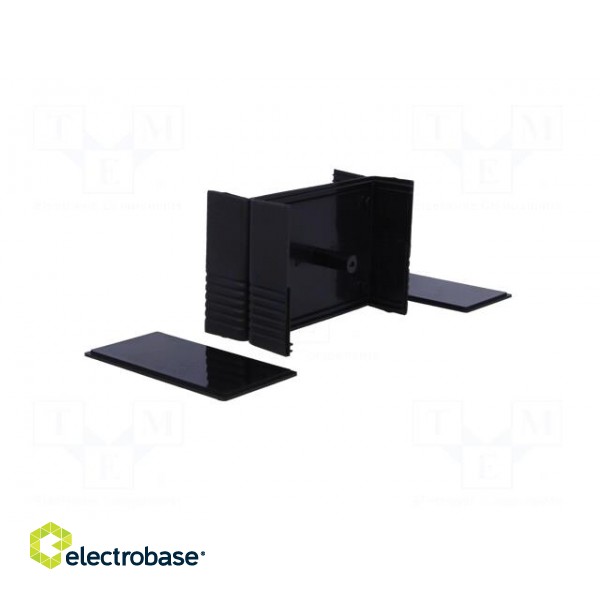 Enclosure: with panel | X: 89mm | Y: 64mm | Z: 47mm | ABS | black image 8