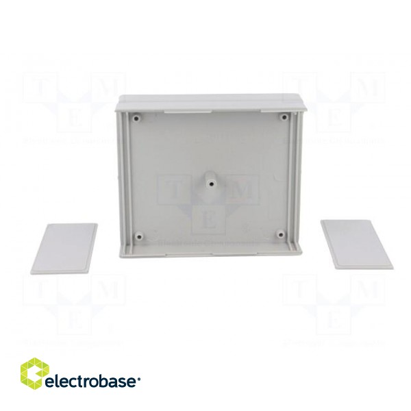 Enclosure: with panel | X: 90mm | Y: 109mm | Z: 40mm | polystyrene | grey paveikslėlis 3