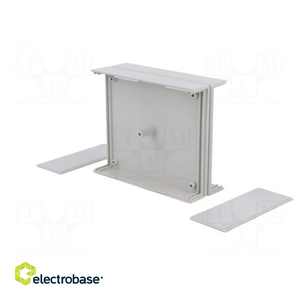 Enclosure: with panel | X: 90mm | Y: 109mm | Z: 40mm | polystyrene | grey paveikslėlis 4