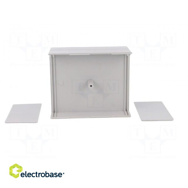 Enclosure: with panel | X: 90mm | Y: 109mm | Z: 49mm | polystyrene | grey image 7