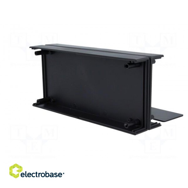Enclosure: with panel | X: 90mm | Y: 200mm | Z: 49mm | polystyrene | black image 8