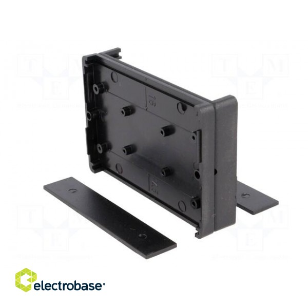 Enclosure: with panel | X: 90mm | Y: 62mm | Z: 20mm | ABS | black image 8
