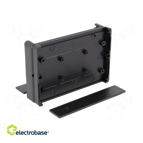 Enclosure: with panel | X: 90mm | Y: 62mm | Z: 20mm | ABS | black image 6