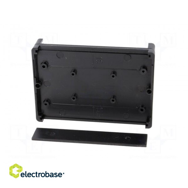 Enclosure: with panel | X: 90mm | Y: 62mm | Z: 20mm | ABS | black image 7