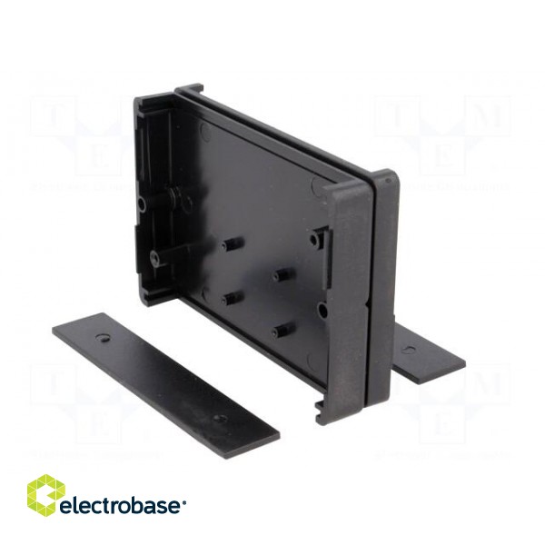 Enclosure: with panel | X: 90mm | Y: 62mm | Z: 20mm | ABS | black image 4