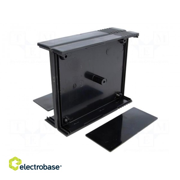 Enclosure: with panel | X: 91mm | Y: 111mm | Z: 43mm | ABS | black image 6