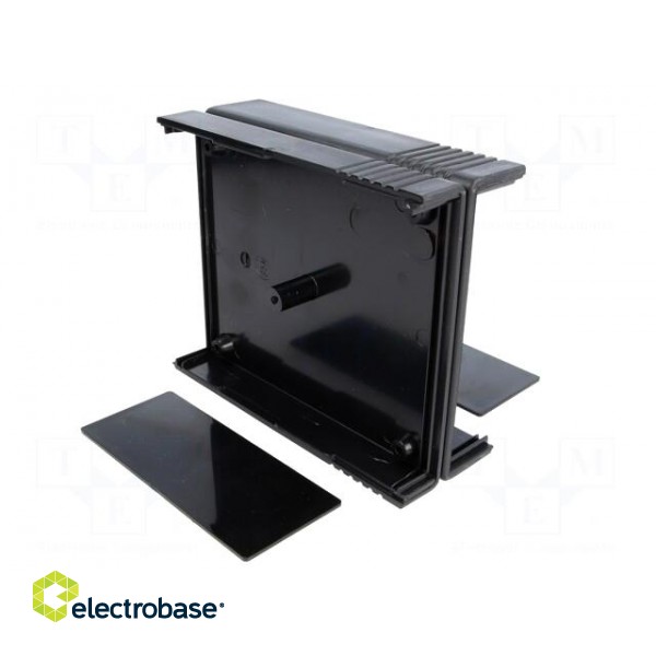Enclosure: with panel | X: 91mm | Y: 111mm | Z: 43mm | ABS | black image 8