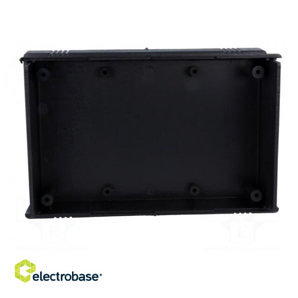 Enclosure: with panel | X: 92mm | Y: 147mm | Z: 43mm | ABS | black image 3