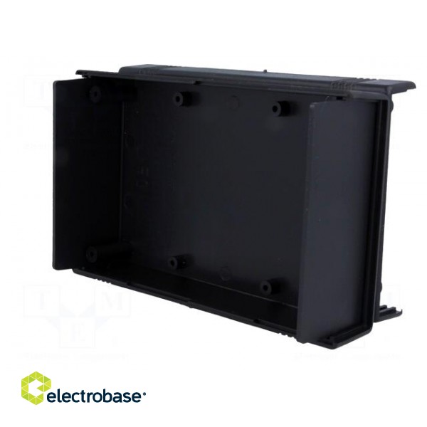 Enclosure: with panel | X: 92mm | Y: 147mm | Z: 43mm | ABS | black image 4