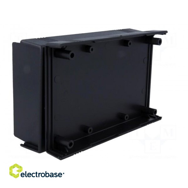 Enclosure: with panel | X: 92mm | Y: 147mm | Z: 43mm | ABS | black image 6