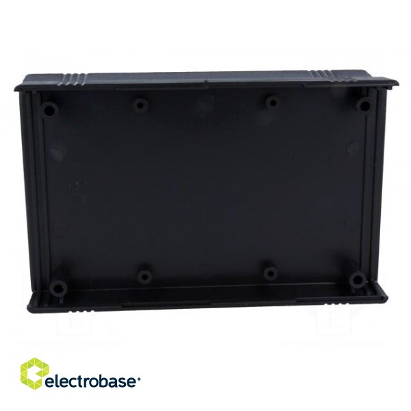 Enclosure: with panel | X: 92mm | Y: 147mm | Z: 43mm | ABS | black image 7