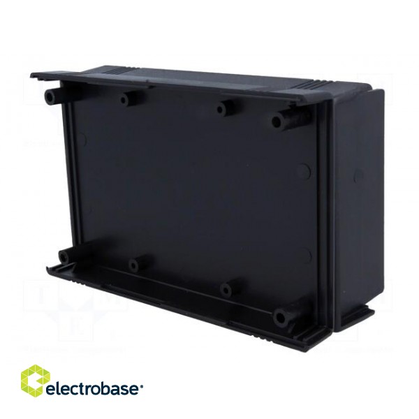 Enclosure: with panel | X: 92mm | Y: 147mm | Z: 43mm | ABS | black image 8