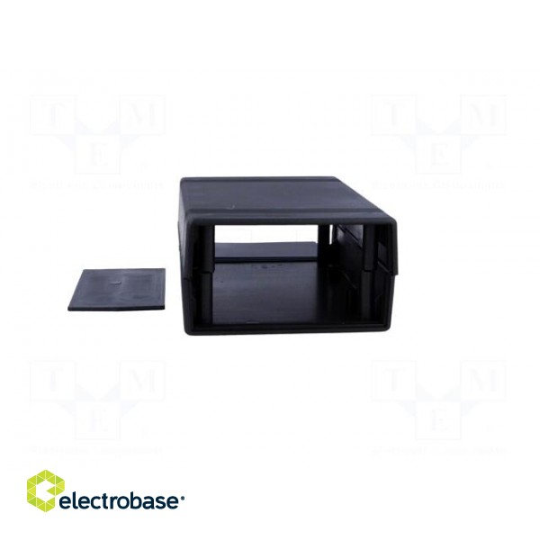 Enclosure: with panel | X: 92mm | Y: 147mm | Z: 50mm | ABS | black image 5