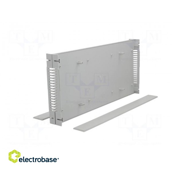 Enclosure: rack mounting | Standard: 19" | 1U | grey | rack | Y: 203mm image 3