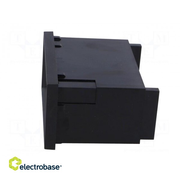Enclosure: panel | X: 96mm | Y: 75mm | Z: 48mm | ABS | black | Panel mat: ABS image 3