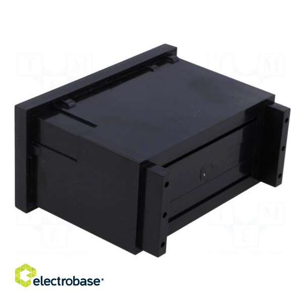 Enclosure: panel | X: 96mm | Y: 75mm | Z: 48mm | ABS | black | Panel mat: ABS фото 4