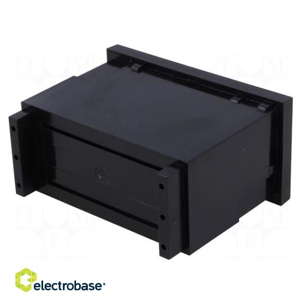 Enclosure: panel | X: 96mm | Y: 75mm | Z: 48mm | ABS | black | Panel mat: ABS image 6