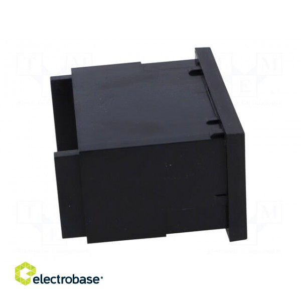 Enclosure: panel | X: 96mm | Y: 75mm | Z: 48mm | ABS | black | Panel mat: ABS image 7