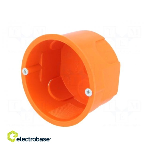 Enclosure: back box | Ø: 60mm | Z: 40mm | plaster embedded | IP30 paveikslėlis 2
