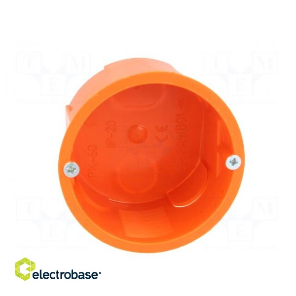Enclosure: back box | Ø: 60mm | Z: 40mm | plaster embedded | IP30 paveikslėlis 9