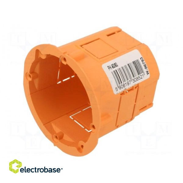 Enclosure: junction box | Ø: 60mm | Z: 60mm | plaster embedded | deep