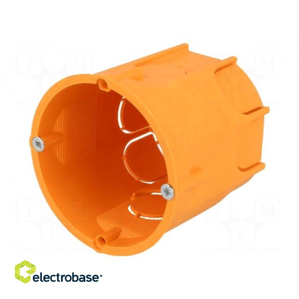 Enclosure: back box | Ø: 60mm | Z: 62mm | plaster embedded | IP30 | deep фото 1